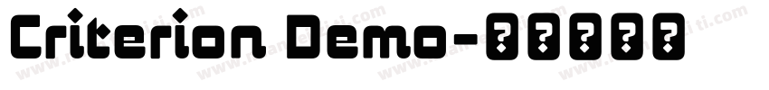 Criterion Demo字体转换